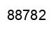 Número 88782 imagen negro