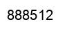 Number 888512 black image