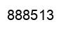 Number 888513 black image