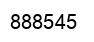 Number 888545 black image