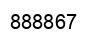 Number 888867 black image