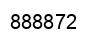 Number 888872 black image