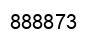Number 888873 black image