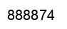 Number 888874 black image