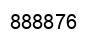 Number 888876 black image