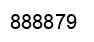 Number 888879 black image