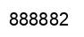 Number 888882 black image