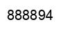 Number 888894 black image