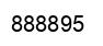 Number 888895 black image