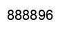 Number 888896 black image