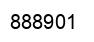 Number 888901 black image