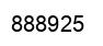 Number 888925 black image