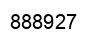 Number 888927 black image