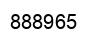 Number 888965 black image