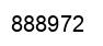 Number 888972 black image