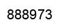 Number 888973 black image