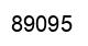 Number 89095 black image