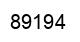 Number 89194 black image