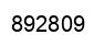 Number 892809 black image