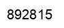 Number 892815 black image