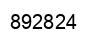 Number 892824 black image
