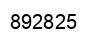 Number 892825 black image