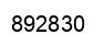 Number 892830 black image