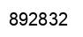 Number 892832 black image