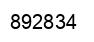 Number 892834 black image