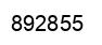Number 892855 black image