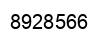 Number 8928566 black image