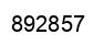 Number 892857 black image