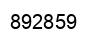 Number 892859 black image