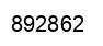 Number 892862 black image