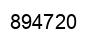 Número 894720 imagen negro