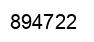 Number 894722 black image
