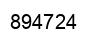 Number 894724 black image