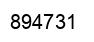 Número 894731 imagen negro