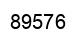 Number 89576 black image