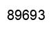Number 89693 black image