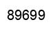 Number 89699 black image