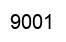 Number 9001 black image