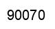 Número 90070 imagen negro
