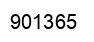 Number 901365 black image