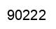 Number 90222 black image