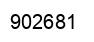 Number 902681 black image