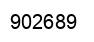 Number 902689 black image