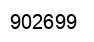 Number 902699 black image