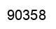 Number 90358 black image