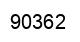 Number 90362 black image